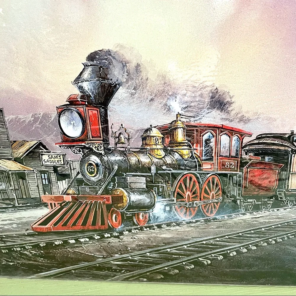 NEW Train Metal Sign